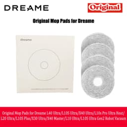 Original Mop Pads for Dreame L40 Ultra/L10S Ultra/X40 Ultra/L10s Pro Ultra Heat/L20 Ultra/L10S Plus/X30 Ultra/X40 Master(4-pack)