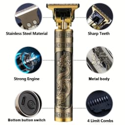 Rechargeable Hair Clipper Barber Large Blade Professional Electric Hair Trimmer Men's Hair Cutting Machine Electric Clipper