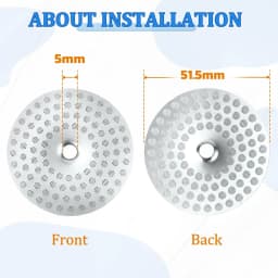 Stainless Steel Precision Shower Screen 51.5mm Compatible with Most of Coffee Machine Replacement Part