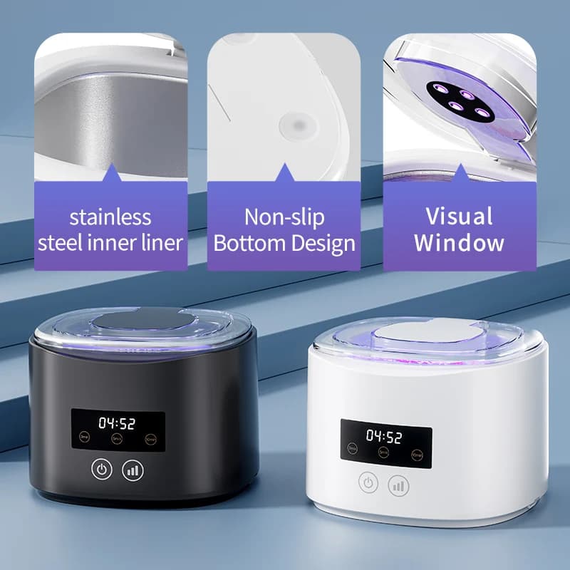50KHZ Ultrasonic Braces Cleaning Machine USB Rechargeable Multi-Function Invisible Retainer Denture Machine