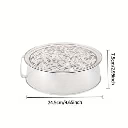 Multifunctional Microwave Splash Guard - Heat Resistant 200 ° C, 360 ° Splash-Proof, Stacking Design, Food Insulation Cover