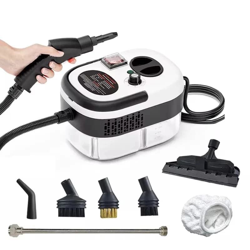 Portable Handheld Steam Cleaner High Temperature Pressurized Steam Cleaning Machine With Brush Heads For Car Kitchen