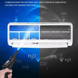 Portable Handheld Steam Cleaner High Temperature Pressurized Steam Cleaning Machine With Brush Heads For Car Kitchen