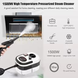 Portable Handheld Steam Cleaner High Temperature Pressurized Steam Cleaning Machine With Brush Heads For Car Kitchen