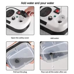 Portable Handheld Steam Cleaner High Temperature Pressurized Steam Cleaning Machine With Brush Heads For Car Kitchen