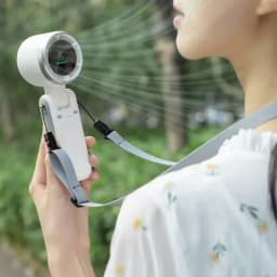 New Model Hand Fan Wind Speeds Mini Bladeless Handheld Fan, USB Rechargeable Personal Highspeed Fans Electric Eyelash Fan