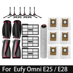 For Eufy Omni E25 E28 Accessories Main Brush Filter Dust Bag Roller Mop
