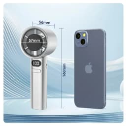Mini Handheld Fan Portable Personal Highspeed Fans With Power Display USB Rechargeable 120 Wind Speeds Mini Handheld Fan