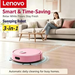 Lenovo 3 in 1 Sweeping Robot Vacuum Cleaner Mopping Smart Home USB Rechargeable Vacuum Mop Robot Sweep Floor Robot for Home