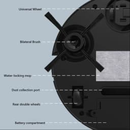 Lenovo 3 in 1 Sweeping Robot Vacuum Cleaner Mopping Smart Home USB Rechargeable Vacuum Mop Robot Sweep Floor Robot for Home