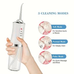 Electric Oral Irrigator Portable Water Flosser 220ML 3-Mode Tooth Pick Cleaner Waterpulse