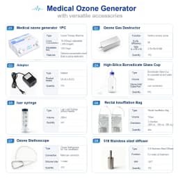 Ozone Machine O3 Generator Full Kit with Accessories for Ozonoterapia