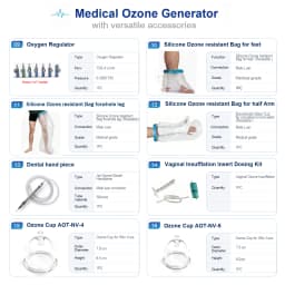 Ozone Machine O3 Generator Full Kit with Accessories for Ozonoterapia