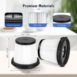 4Pack HEPA Filters, for Shark IW3511,IW3611,IW1111 Detect Pro Cordless Stick Vacuum Cleaner Shark BU3521 Clean Empty System