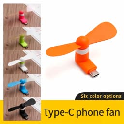 Portable Phone Fan with 6 Color Options