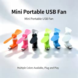 Portable Phone Fan with 6 Color Options