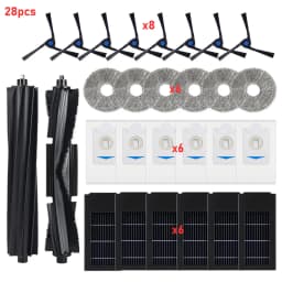 Home Robot Vacuum Spare Parts For Ecovacs X2 Omni X2 Pro DEX86 Main Roller Side Brush HEPA Filter Mop Cloth Dust Bag Parts