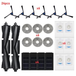 Home Robot Vacuum Spare Parts For Ecovacs X2 Omni X2 Pro DEX86 Main Roller Side Brush HEPA Filter Mop Cloth Dust Bag Parts