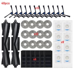 Home Robot Vacuum Spare Parts For Ecovacs X2 Omni X2 Pro DEX86 Main Roller Side Brush HEPA Filter Mop Cloth Dust Bag Parts