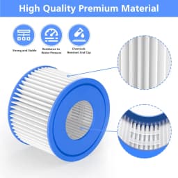 Hot Tub Filter VI, Spa Filter Cartridge for Bestway VI Lay-Z-Spa Intex, Coleman SaluSpa 90352E 58323 58323E, Hot Tub Spa Filters