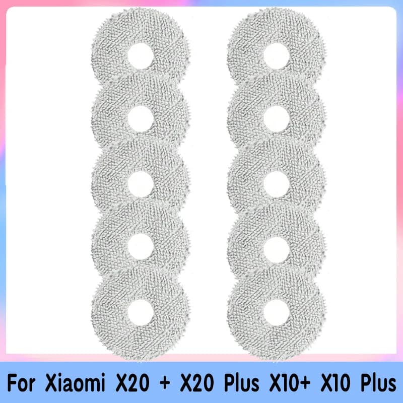 Mop Cloth For Xiaomi Robot Vacuum X20 +, X20 Plus X10+ X10 Plus Parts For Dreame Bot L10s Pro L10s Ultra S10, S10 Pro L20 Ult