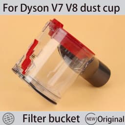 For Dyson V8 V7 Dust Bin Accessories Cyclone Filter Bucket Washable Filter Robot Vacuum Cleaner Replaceable Parts