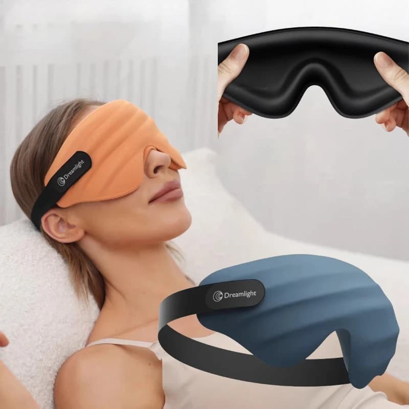 New 4S Eye Mask Sleep 3D Stereoscopic Sleep Aid for Men Women Adult for Sleeping Block Out Light Eye Mask for Office Home