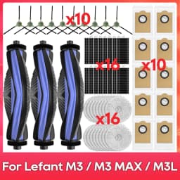 Fit For ( Lefant M3 / M3 MAX / M3L / Gen2 / Gen1 ) Brush Filter Mop Dust Bag Parts Accessories Robot Vacuum Cleaner Kit