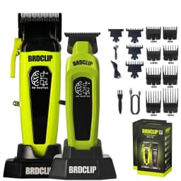 BRD 106 107 609 Professional Electric Hair Clipper Hair Trimmer DLC Blade with Base 7500RPM 8000RPM 7000RPM Barber Set BRDCLIP