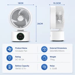 Portable Wall-Hanging Fan With Remote Control Smart Voice Rechargeable USB Household Electric Folding Fan Nightlight Air Cooler