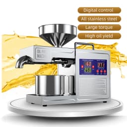 NEW 2025 Model 304 Stainless Steel Oil Press Machine Large Capacity for Peanut,Sunflower,Sesame Seeds Easy Clean, Low Noise
