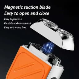 Lenovo Electric Razor IPX7 Waterproof Ultra-clean Mini Dual-head Magnetic Shaving Portable Digital Display Electric Beard Shaver