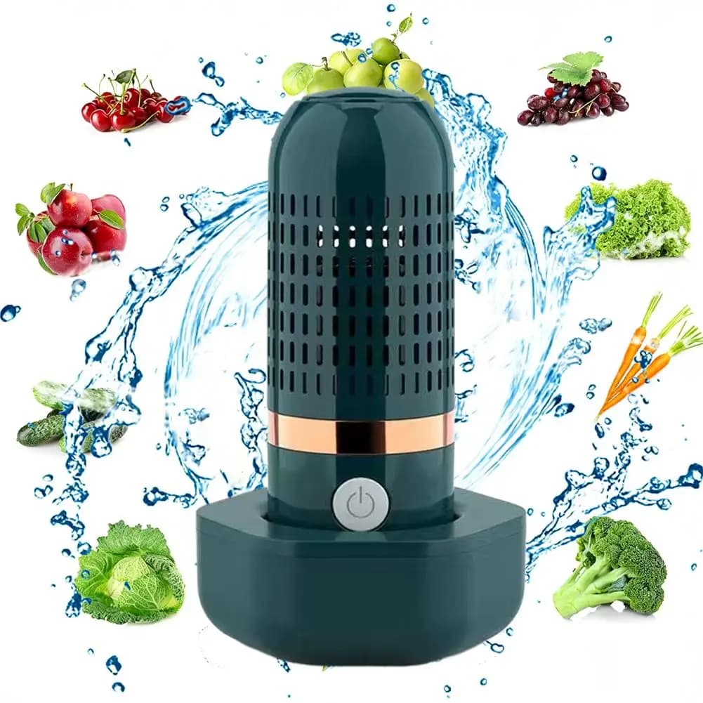 New Fruits Vegetables Washing Machine Capsule Shape Wireless Food Purifier Household Pesticide Disinfection Sterilizer Home Tool