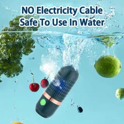New Fruits Vegetables Washing Machine Capsule Shape Wireless Food Purifier Household Pesticide Disinfection Sterilizer Home Tool