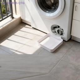 [New] [New] Washing Machine Drainage Tray 3D Printing Drain Funnel Drip Tray Cleans Lint Filters Stops Floor Spills
