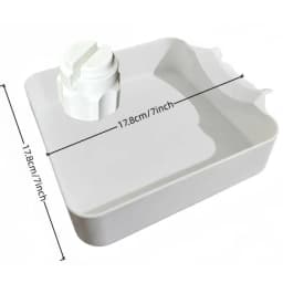 [New] [New] Washing Machine Drainage Tray 3D Printing Drain Funnel Drip Tray Cleans Lint Filters Stops Floor Spills