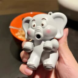 Draagbare drankenkoelventilator voor kop en kom Schattige olifant Mini Desk Ventilator voor snelle koffie soep koeling kantoor t