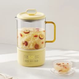 0.6L Electric Kettle Multifunction Appointment Teapot Temperature Control Health Pot Office Glass Flower Teapot Auto Keep Warm