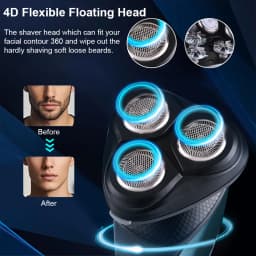 Electric Shaver for Men Portable Men's Electric Razor Beard Trimmer Electric Shaving Machine USB Rechargeable Body Hair Trimmer