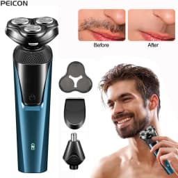 Electric Shaver for Men Portable Men's Electric Razor Beard Trimmer Electric Shaving Machine USB Rechargeable Body Hair Trimmer