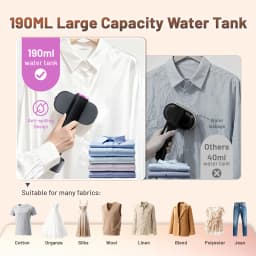 2026 Portable Steam Iron Professional Handheld Garment Steamer 1200W Household Fast Heating Garment Fabric Clothes Iron EU/US/UK
