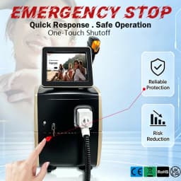 5 Wavelength Diode Laser Hair Removal Machine FAC Technology Genuine Sapphire Ice Cooling Painless Permanent Hair Remover Salon