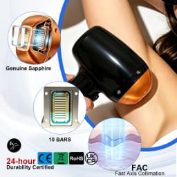 5 Wavelength Diode Laser Hair Removal Machine FAC Technology Genuine Sapphire Ice Cooling Painless Permanent Hair Remover Salon