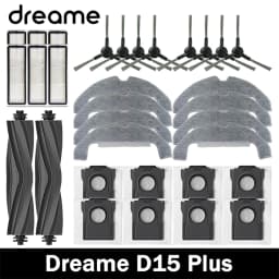 Dreame D15 Plus Robot Vacuum Cleaner Accessories Main Side Brush Mop Cloth Hepa Filter Dust Bag Spare Parts