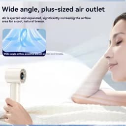 Hot New High Speed Folding Refrigeration Fan, Digital Display Mini Portable USB Charging Fan, High Wind Power Handheld Fan