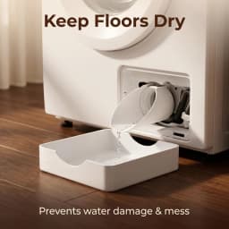 Washing Machine Drainage Tray, Water Catch Tray for Lint Filter Cleaning, Portable Anti-Spill Water Pan for Home Laundry Room