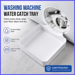 Washing Machine Drain Tray Water Catch Box Leak Proof Pan for Drum Washer Floor Protection, Anti-Splash Drip Tray