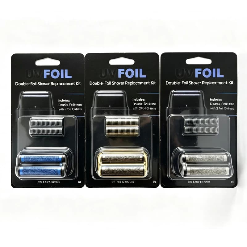Replacement Foil & Cutter Head Kit, Compatible with BaBylissPRO UV Double Shaver, Replacement Shaver Blade and Foil for BaByliss
