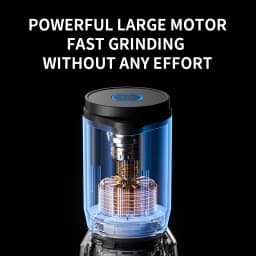 Electric Pepper Grinder Set Automatic Salt and Pepper Mills Rechargeable Adjustable Coarseness One-Handed Operation Grinder