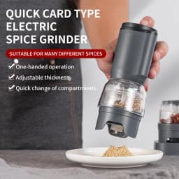 Electric Pepper Grinder Set Automatic Salt and Pepper Mills Rechargeable Adjustable Coarseness One-Handed Operation Grinder